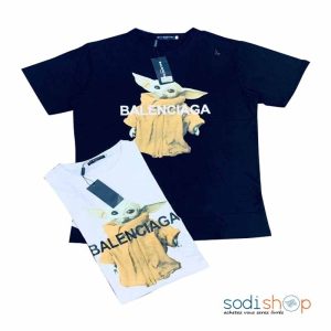 T-Shirt Balenciaga – Vêtement en Coton Manches Courtes Couleur Noir SEY00201