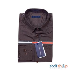 Chemise Pour Homme – Vêtement Chic Couleur Marron MOH00203